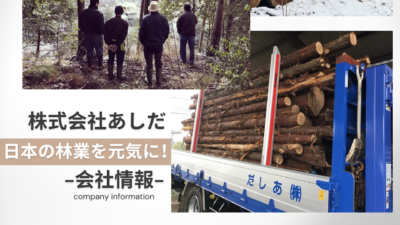 【会社情報】株式会社あしだ – 日本の林業を元気に